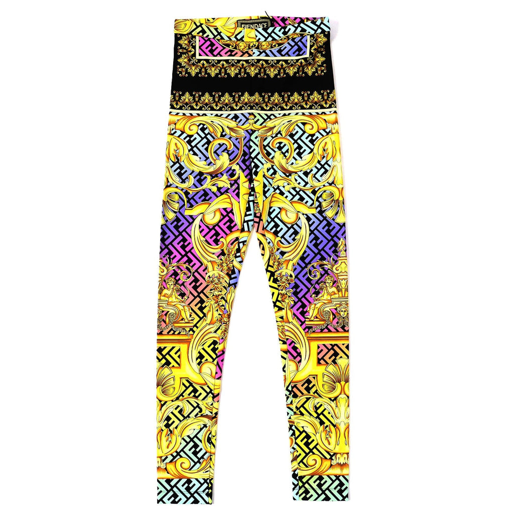 FENDI FENDACE Baroque Leggings Spats Multicolor Women