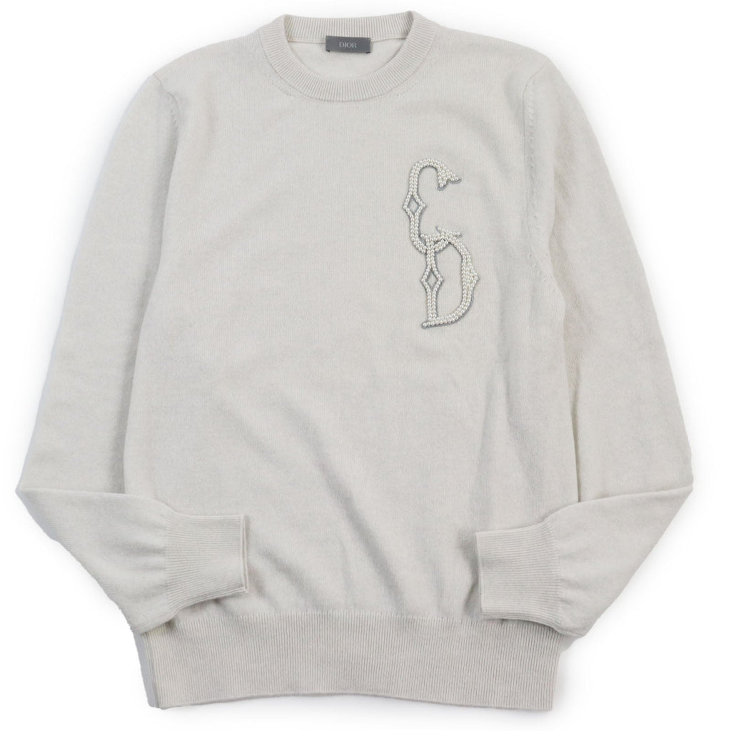 Dior Cashmere Knit Sweater Gray XS