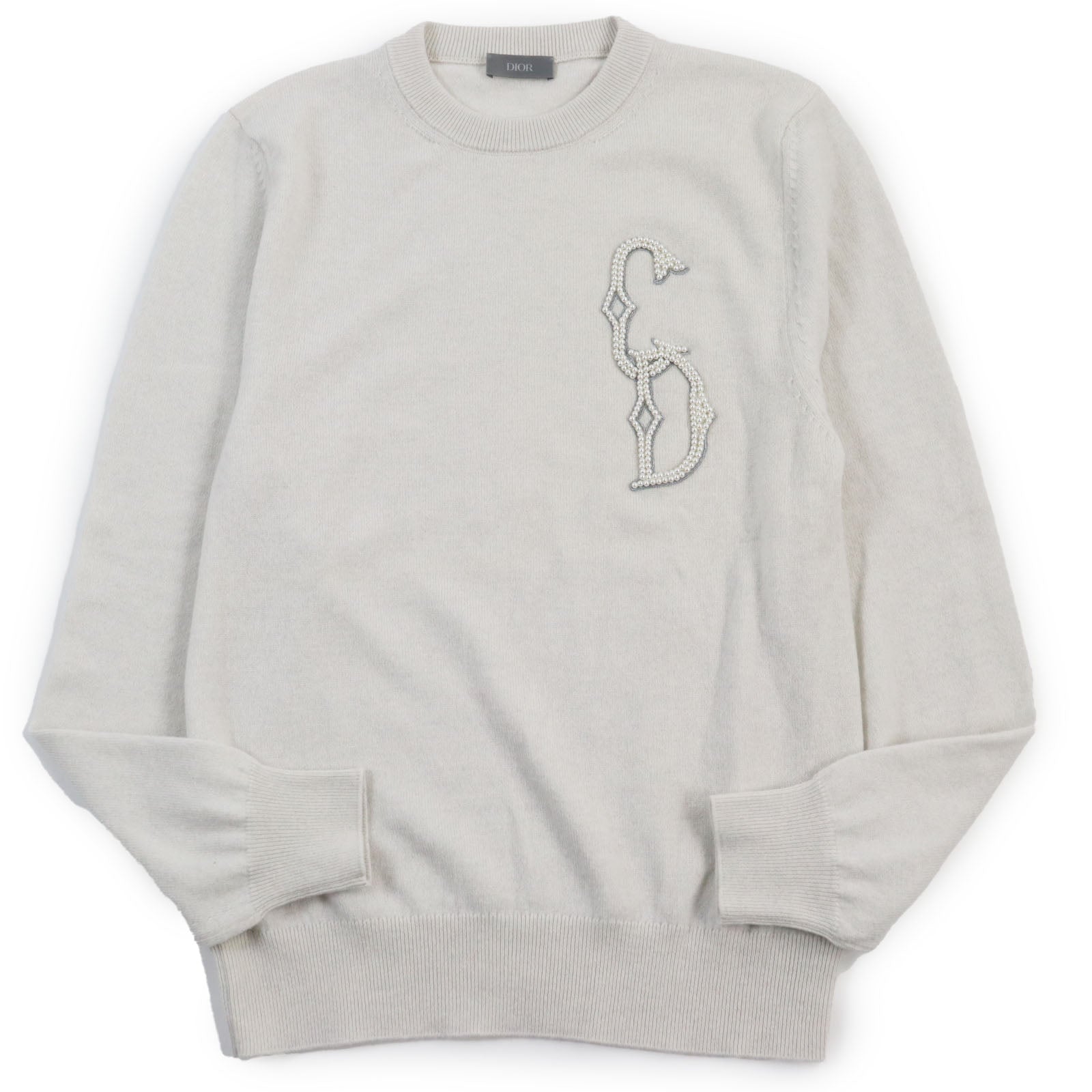 Dior Cashmere Knit Sweater Gray XS