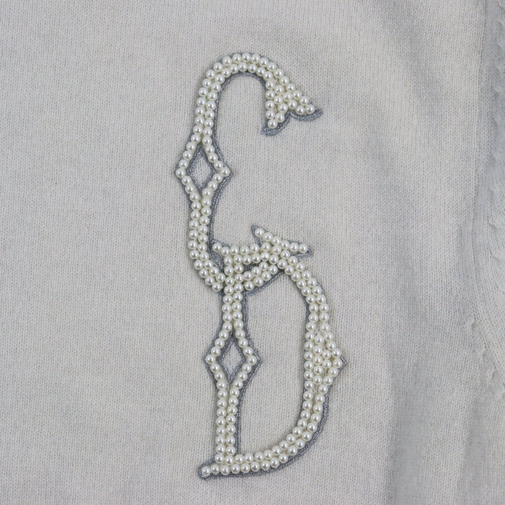 Dior Cashmere Knit Sweater Gray XS