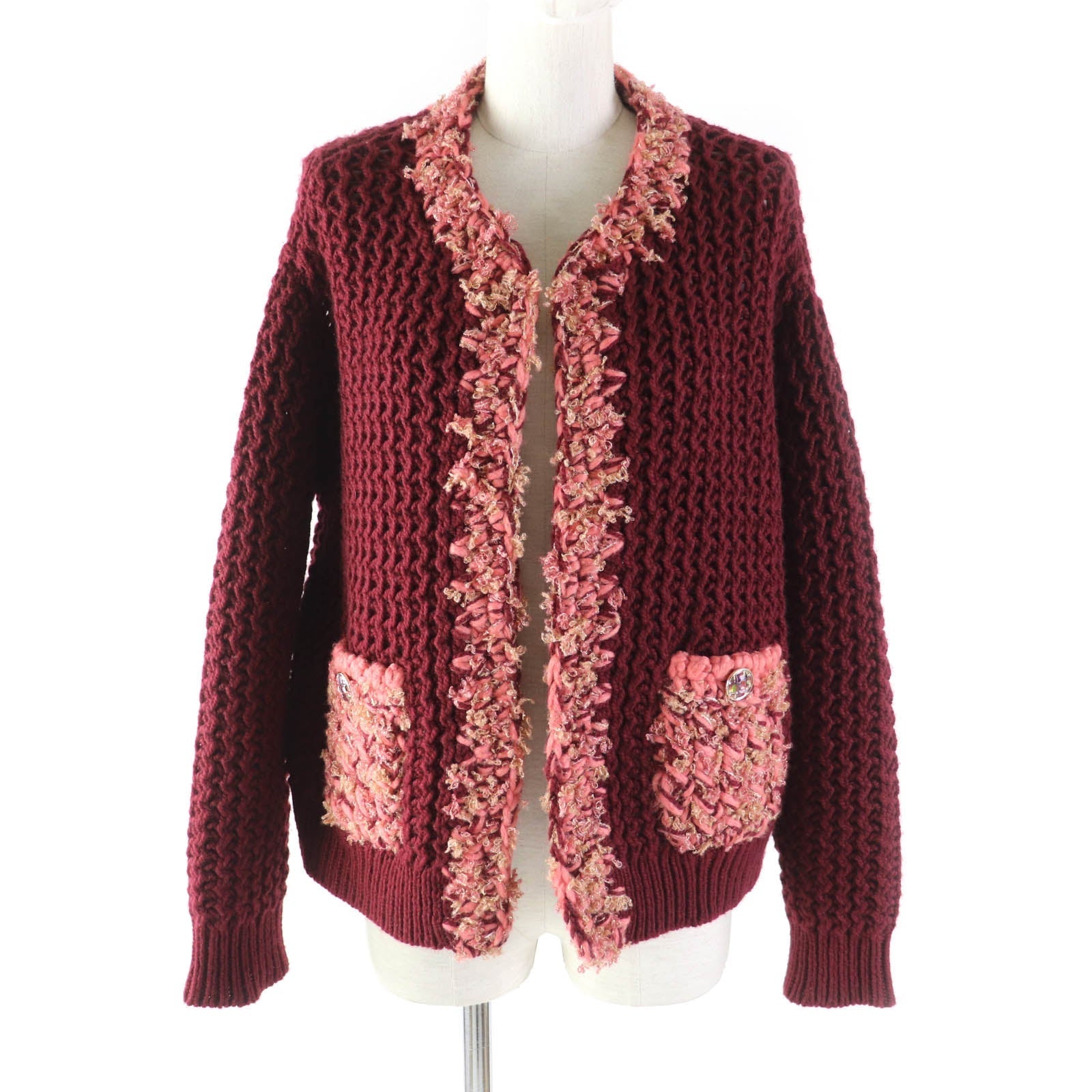 Chanel Cashmere Wool COCO Mark Knit igan