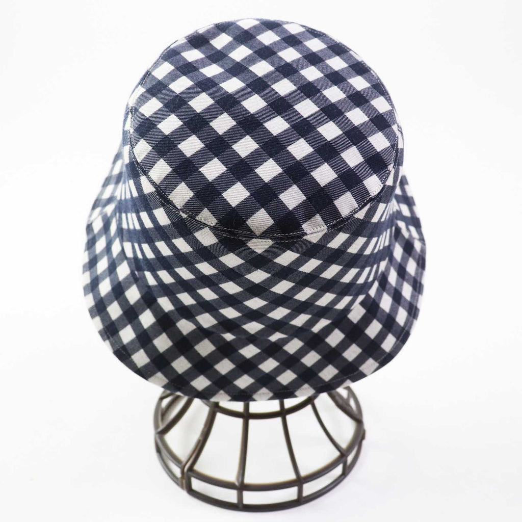 Dior D-LITTLE VICHY REVERSIBLE Hat Navy White 57