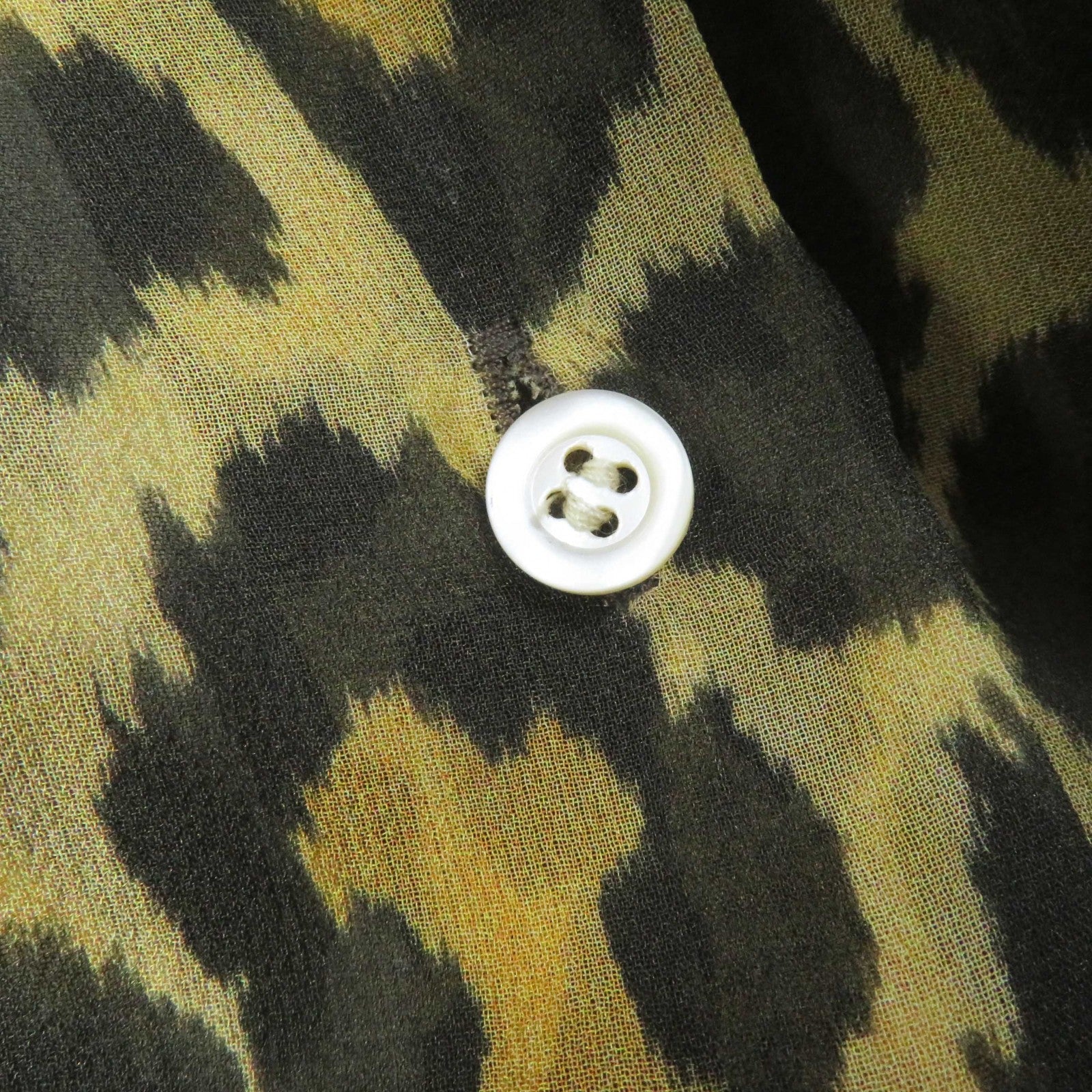 Dior Silk Bee Embroidery Leopard Shirt