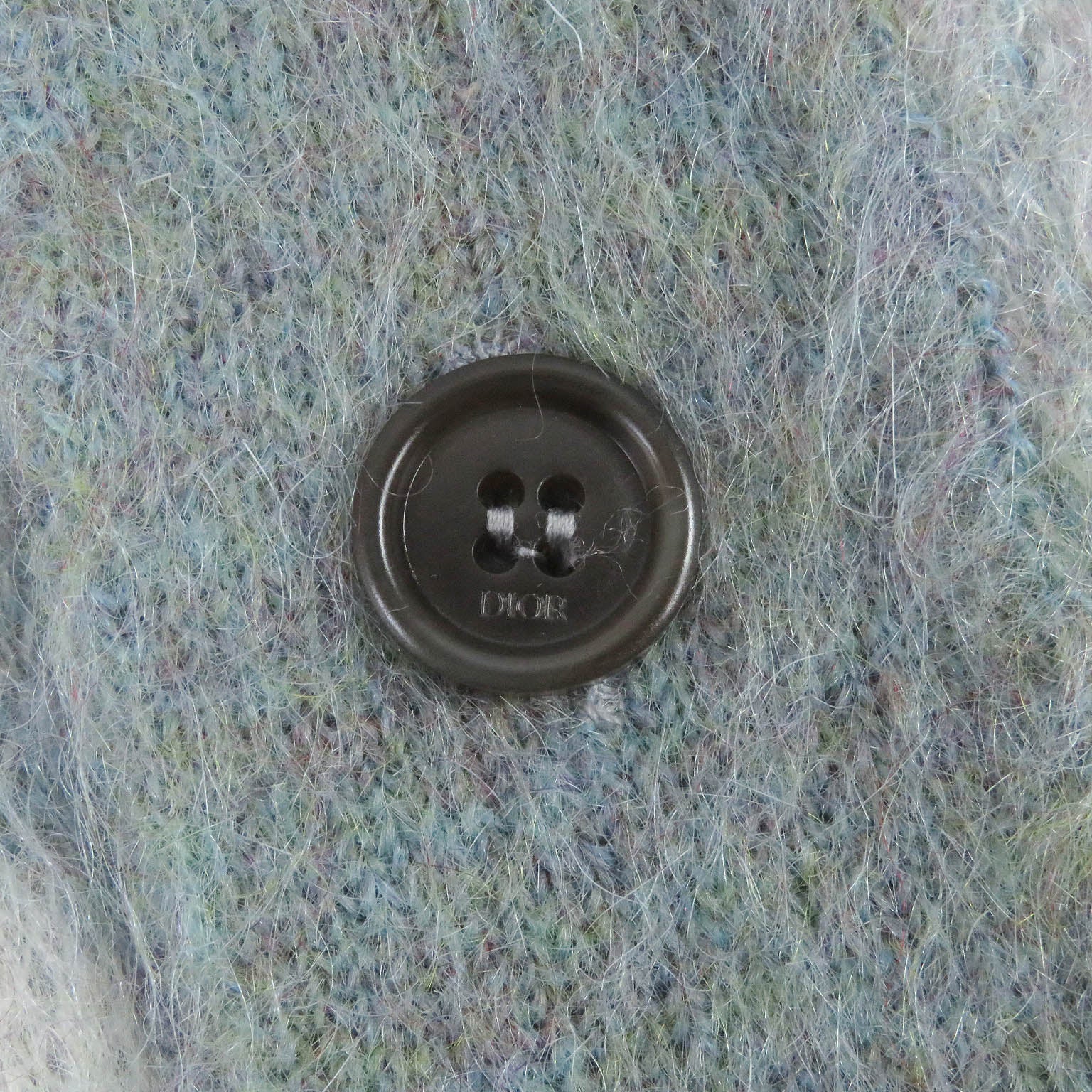 Dior Mohair Nylon Wool igan M Blue