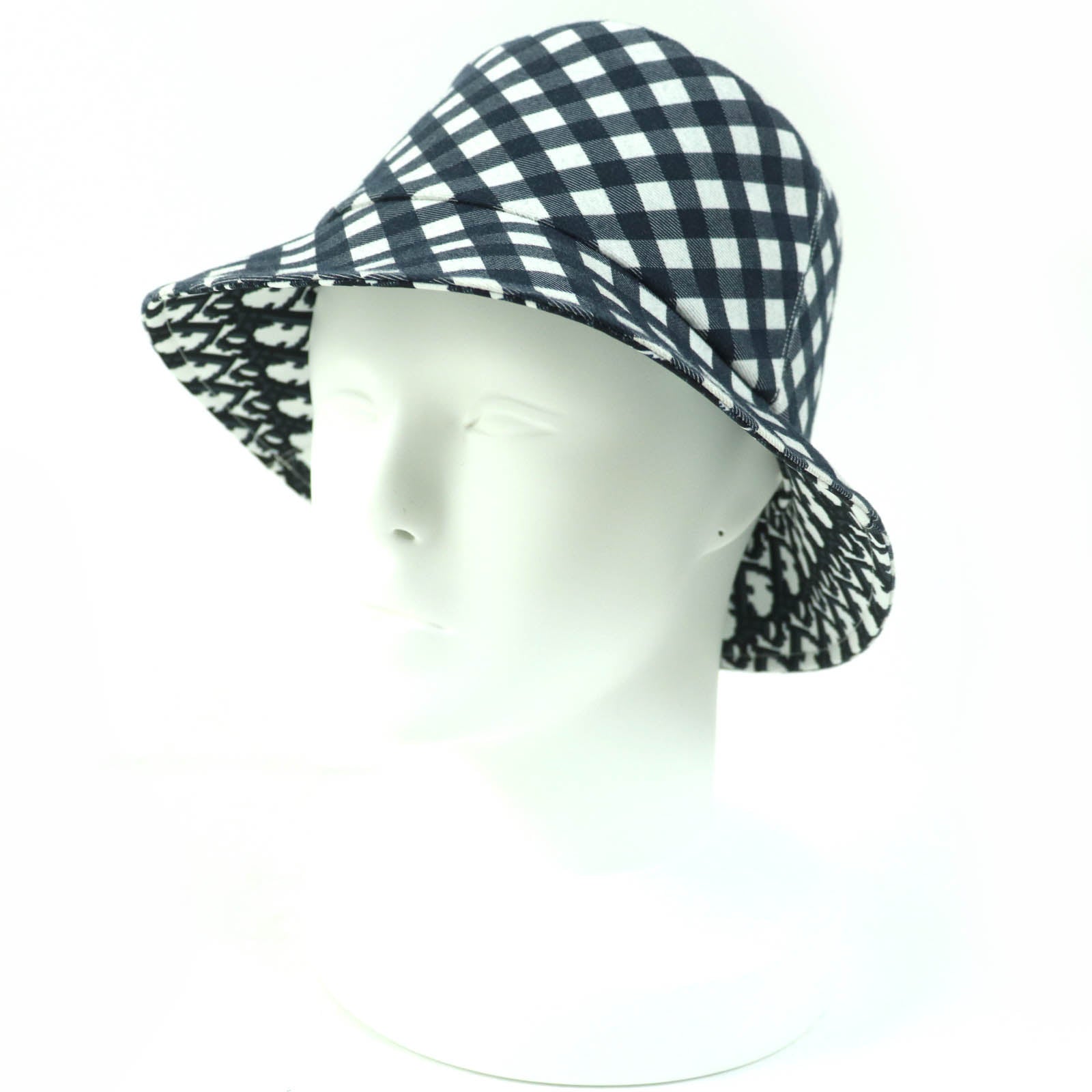 Dior Oblique Bucket Hat Navy Ivory Women