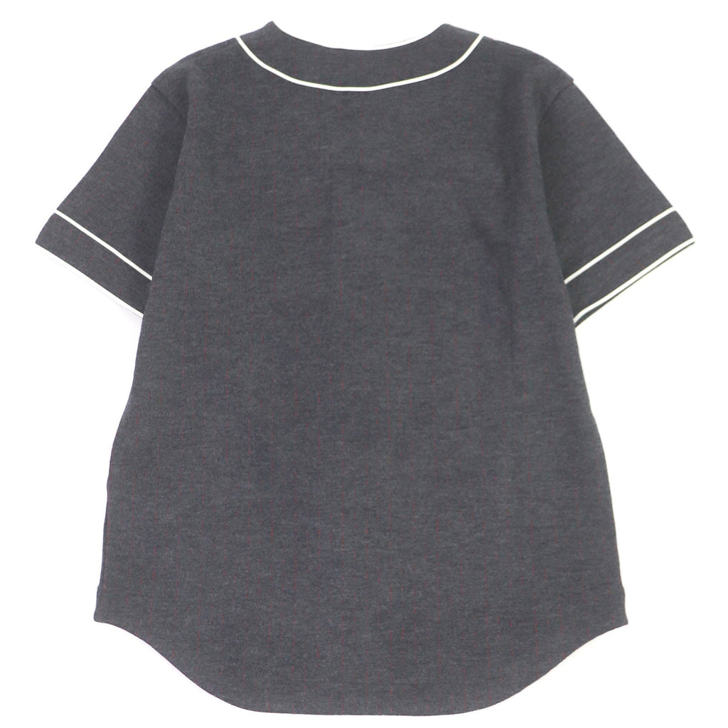 Dior Wool Cotton Striped Baseball Shirt S