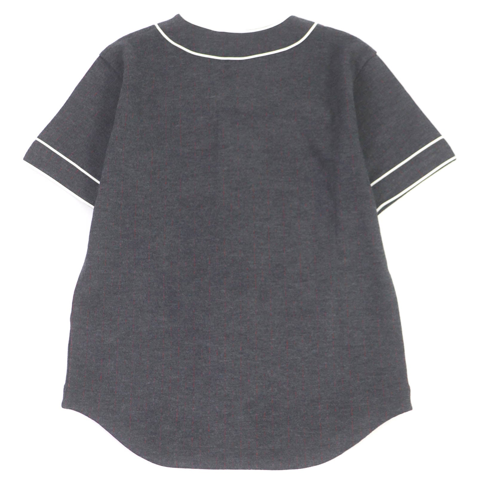 Dior Wool Cotton Striped Baseball Shirt S