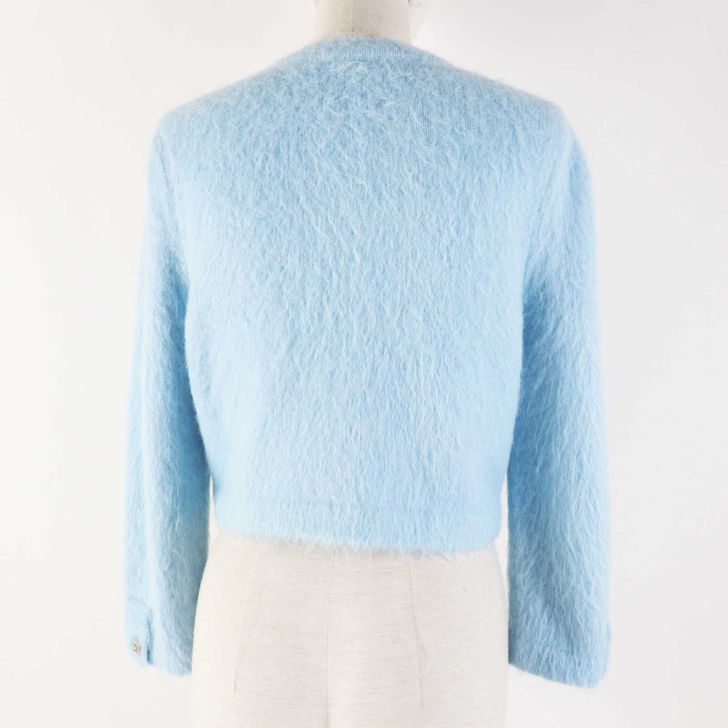 Chanel Cashmere Alpaca Knit igan 36 COCO Button