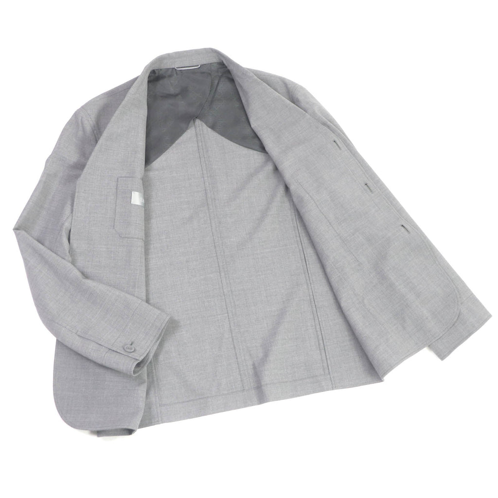 Dior Virgin Wool Workwear Jacket with CD Logo Lapel Pin