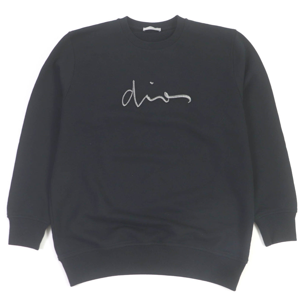 Dior Logo Embroidered Sweatshirt Black S