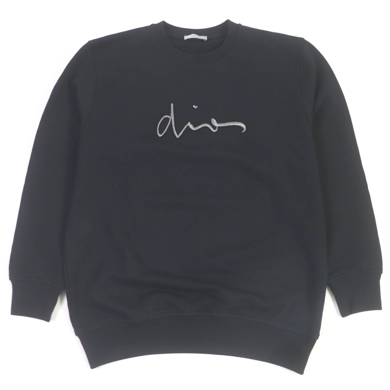 Dior Logo Embroidered Sweatshirt Black S