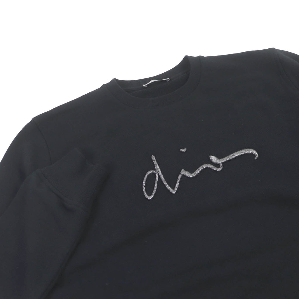 Dior Logo Embroidered Sweatshirt Black S