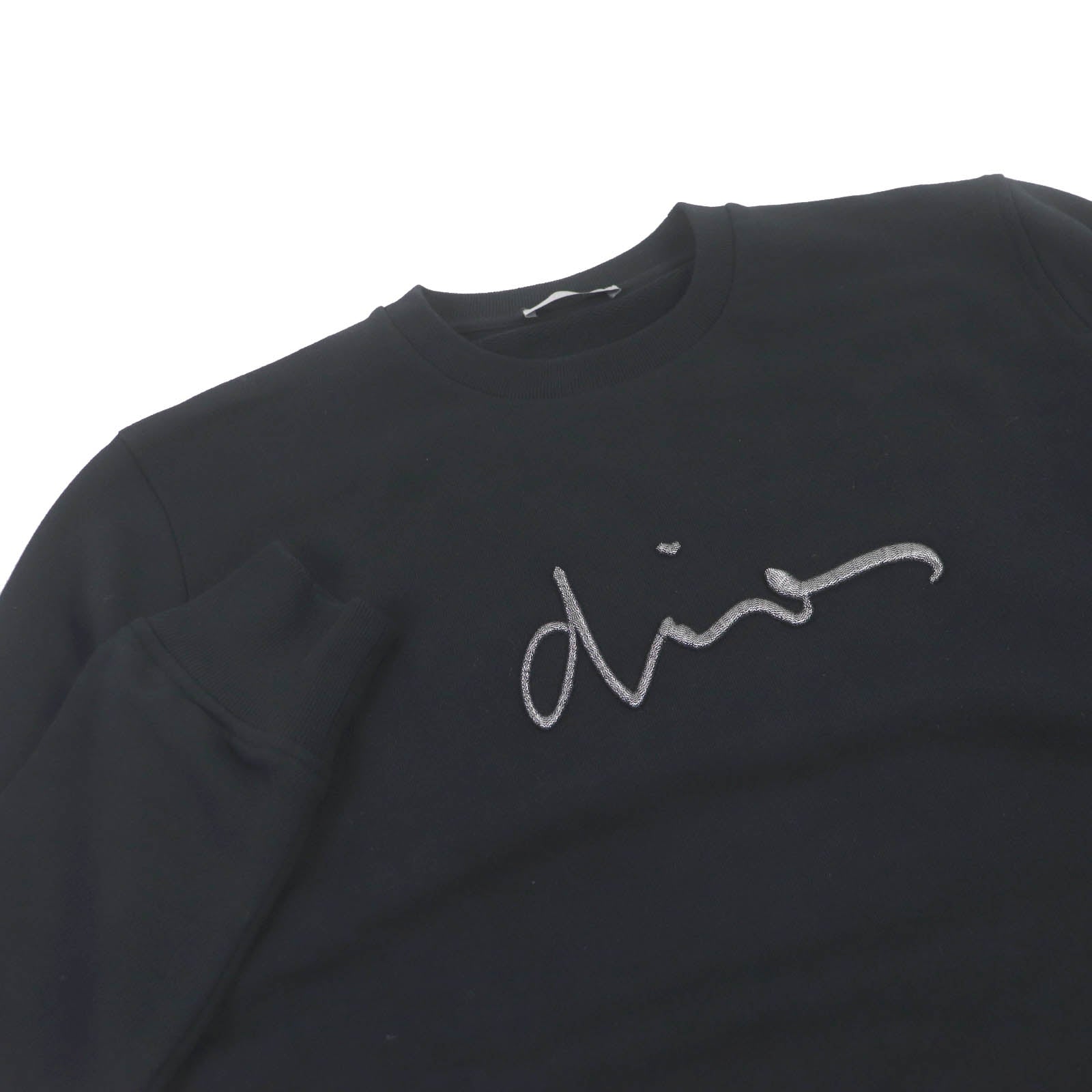 Dior Logo Embroidered Sweatshirt Black S