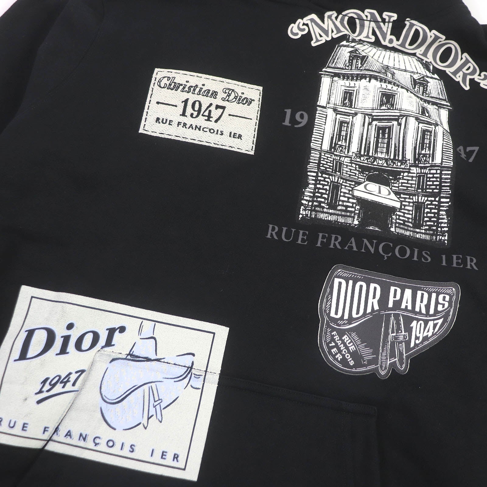 Dior Parker Archive Patch Pullover Hoodie