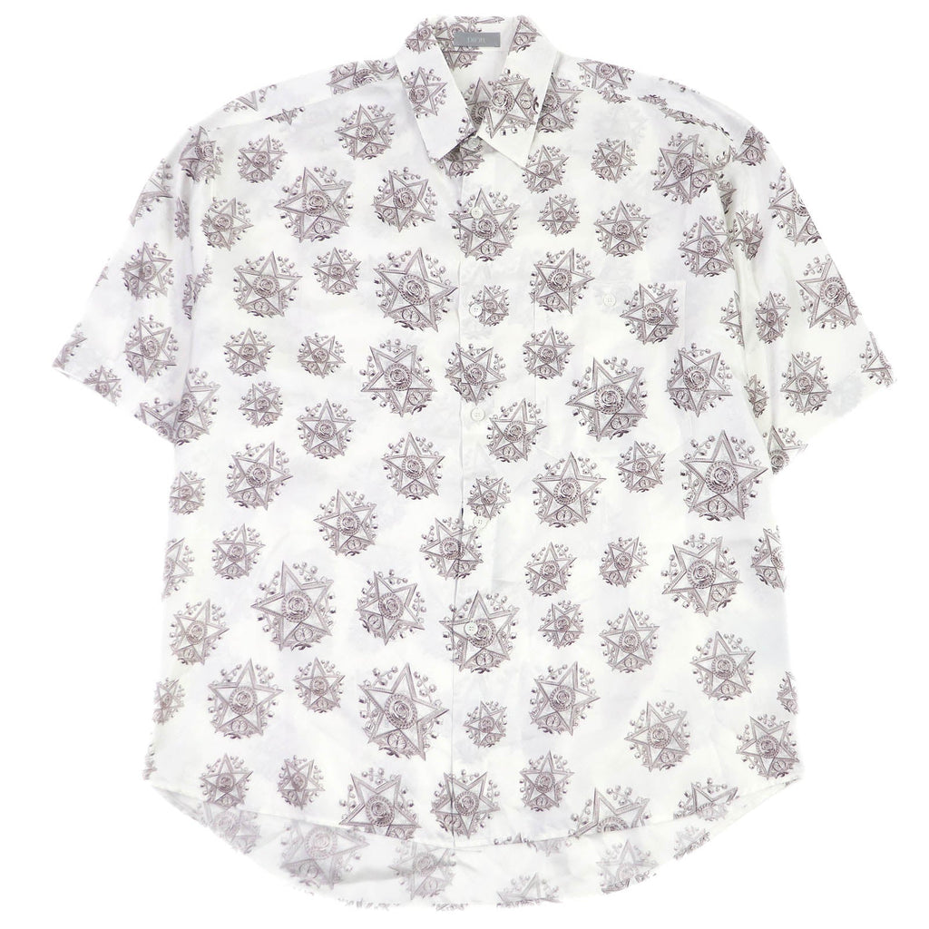 Dior Silk Etoile Pattern Short Sleeve Shirt
