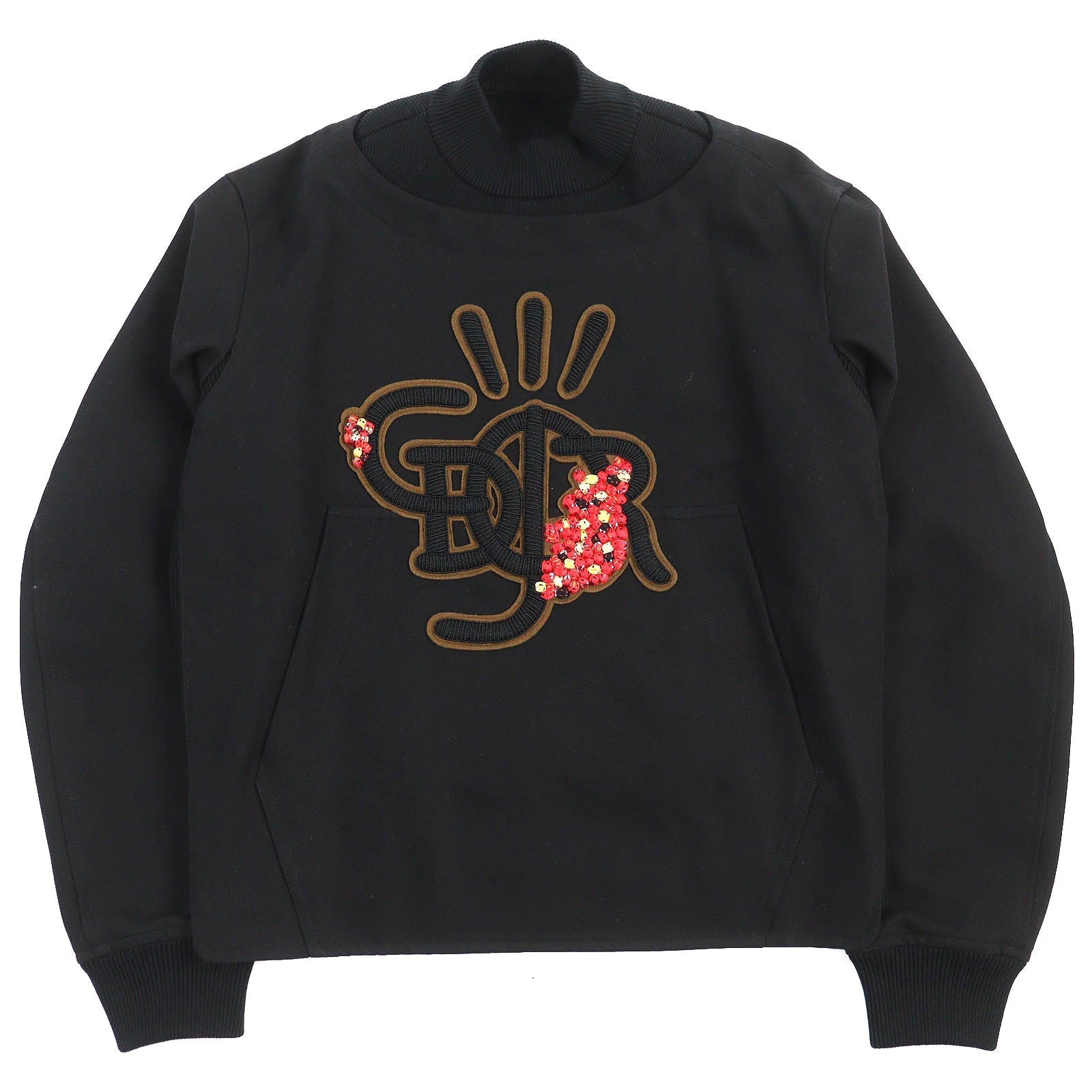 Dior Cactus Jack Mock Neck Anorak Sweatshirt Black