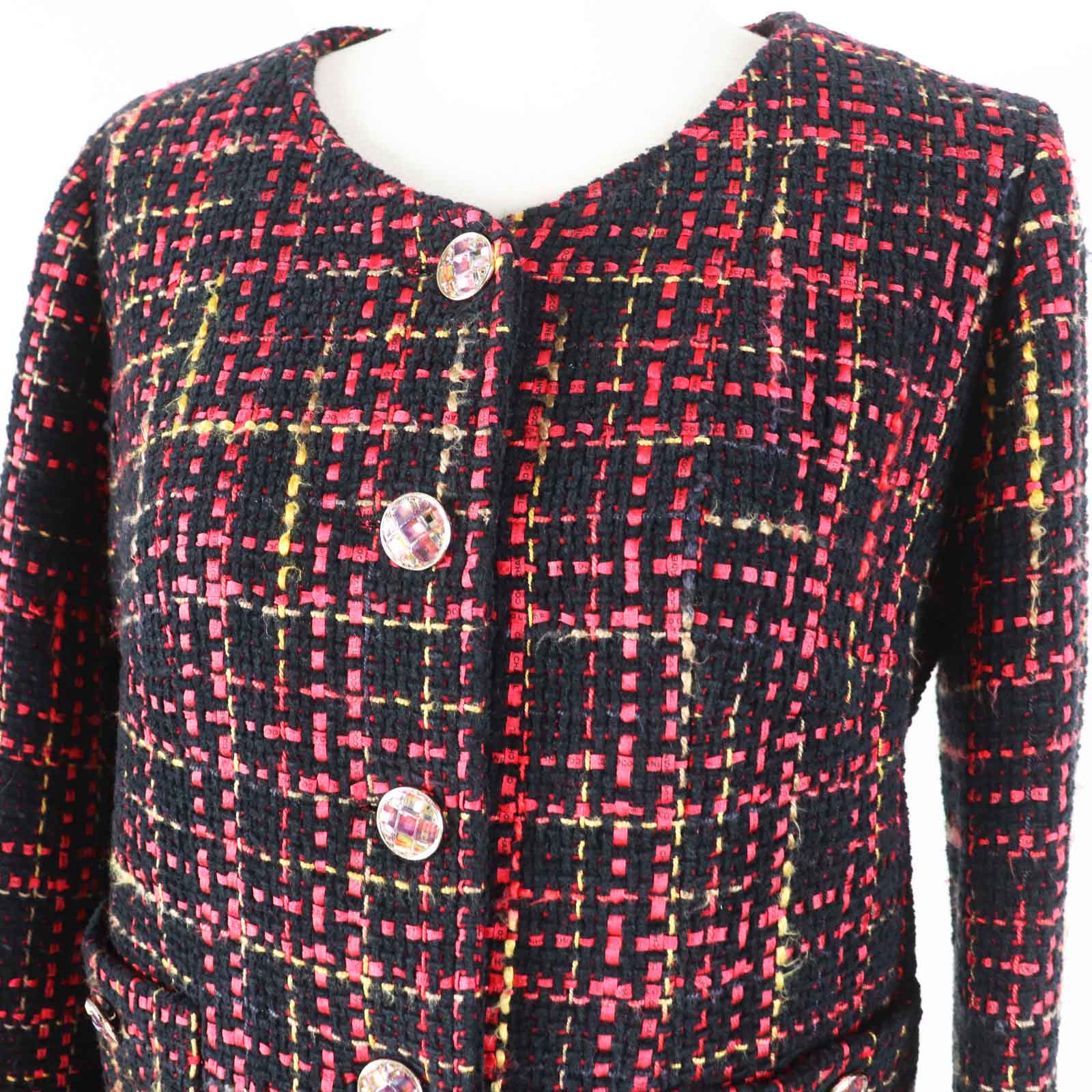 Chanel Tweed No Collar Jacket P73176