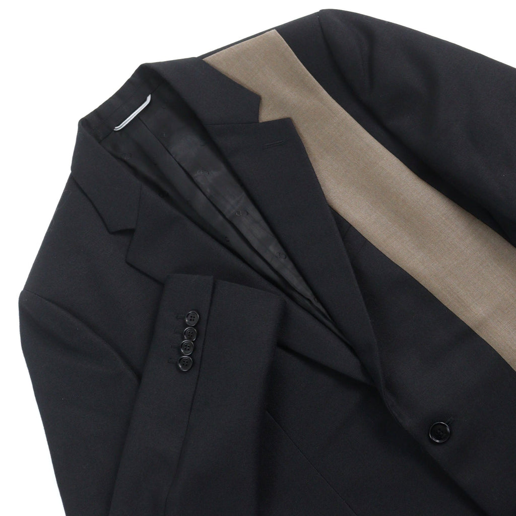 Dior Wool Mohair Single Tailored Jacket Black Beige