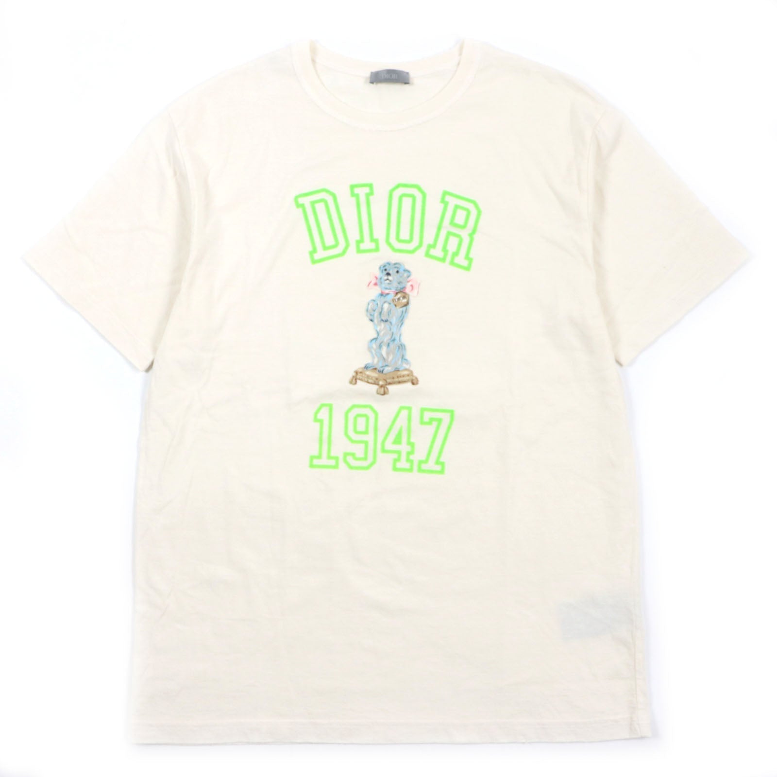 Dior Bobby Cotton Nylon Logo Crew Neck T-Shirt M