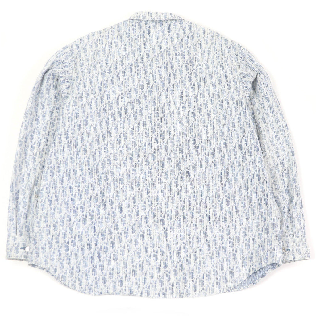 Dior Cotton Oblique Print Denim Shirt