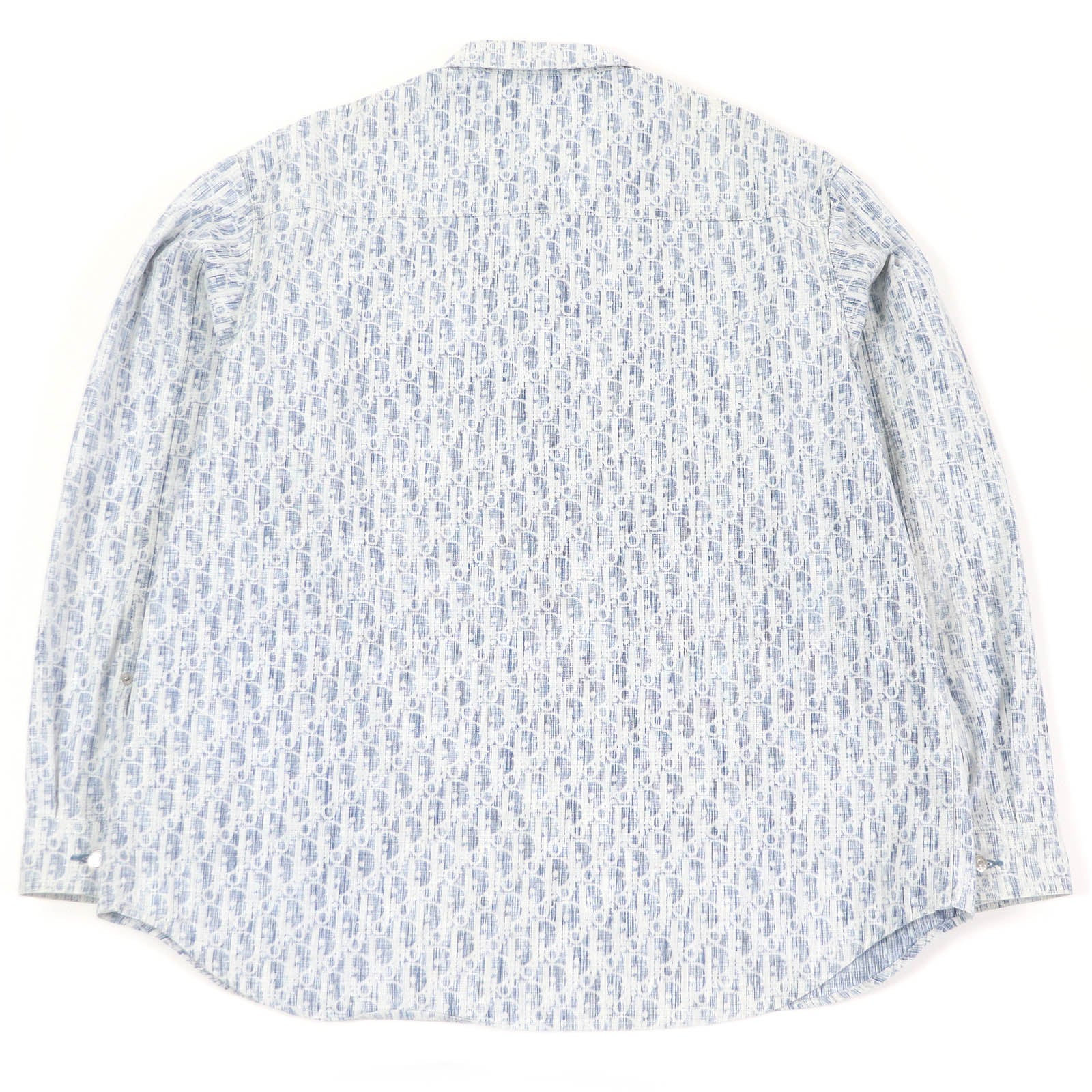 Dior Cotton Oblique Print Denim Shirt