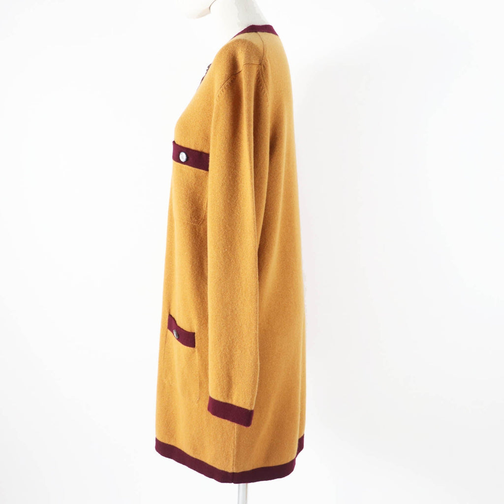 Chanel Cashmere COCO Button Bicolor Knit igan