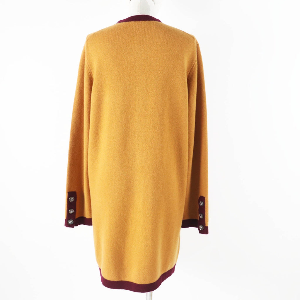 Chanel Cashmere COCO Button Bicolor Knit igan
