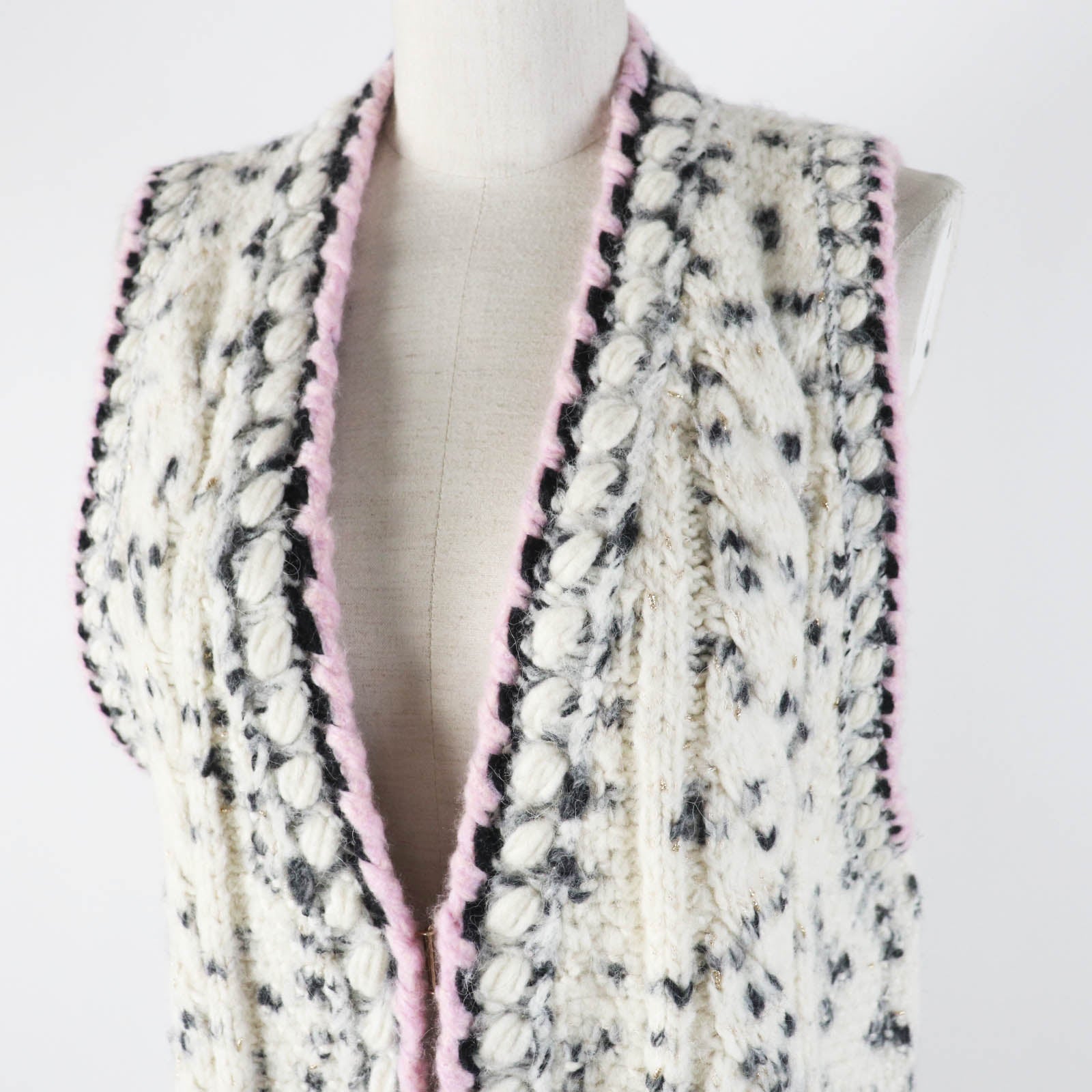 Chanel Cashmere Wool Long Knit Dress 36 Women