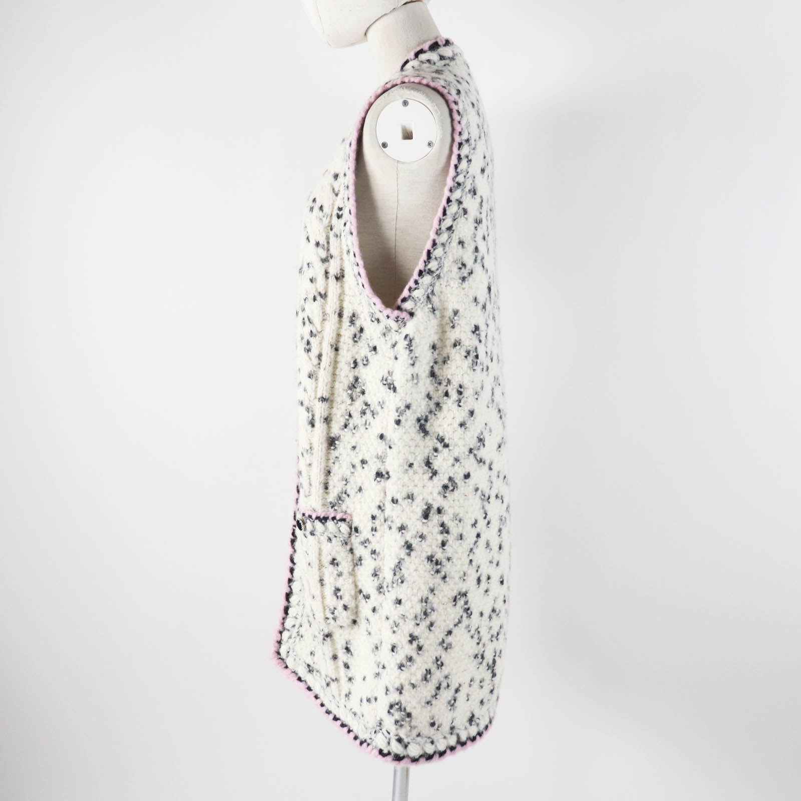 Chanel Cashmere Wool Long Knit Dress 36 Women