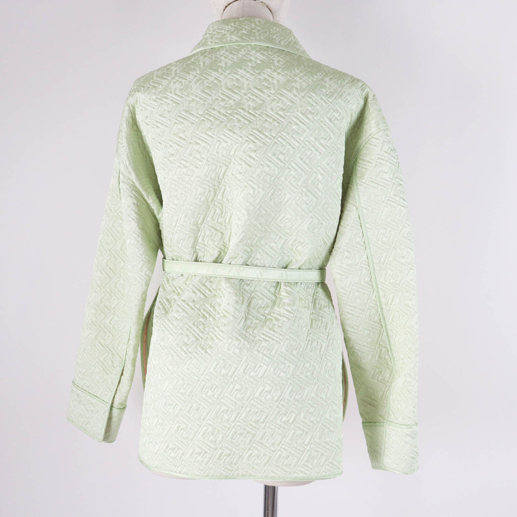 Fendi Silk FF Logo Quilted Jacket Women