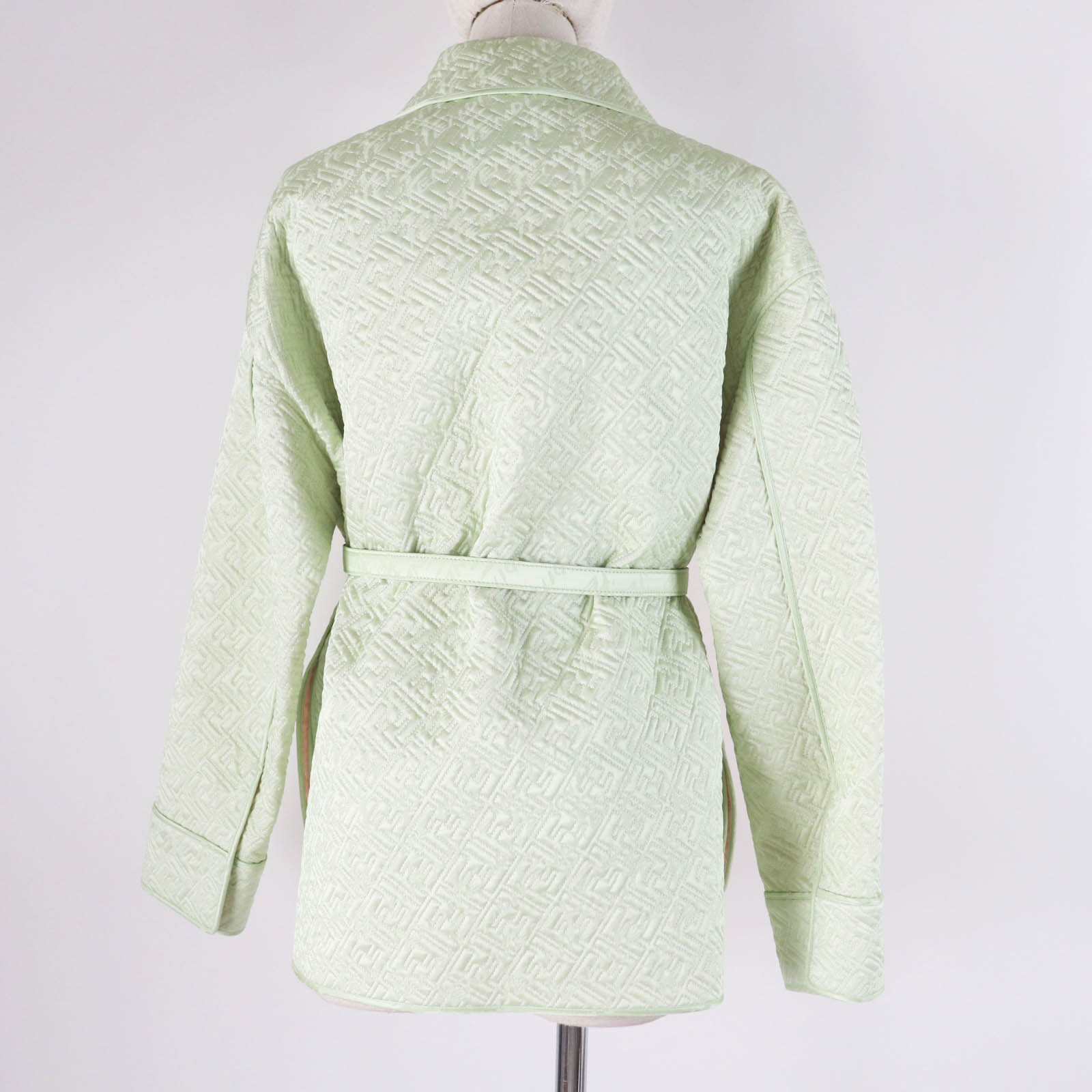 Fendi Silk FF Logo Quilted Jacket Women