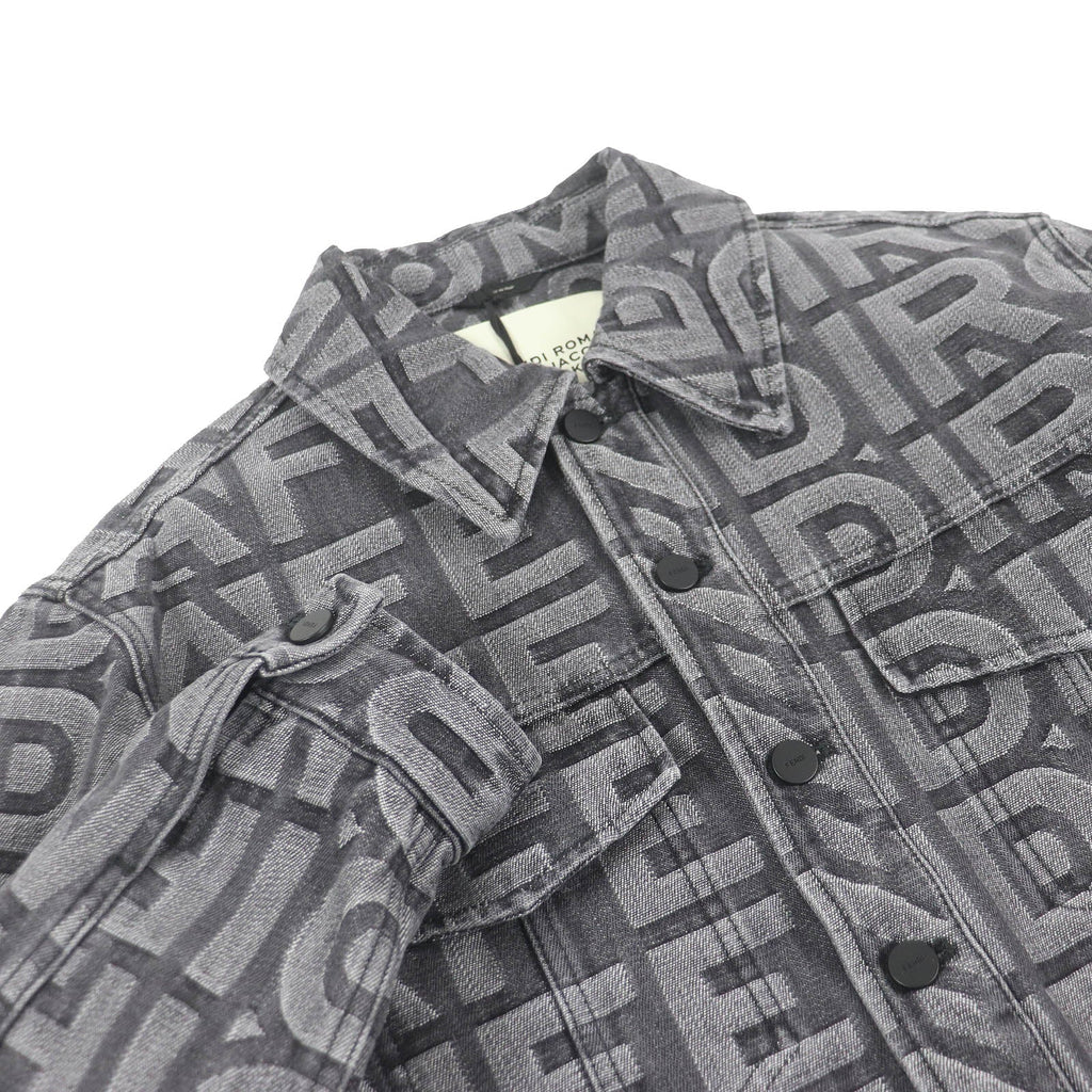 Fendi Marc Jacobs Logo Trucker Jacket Black