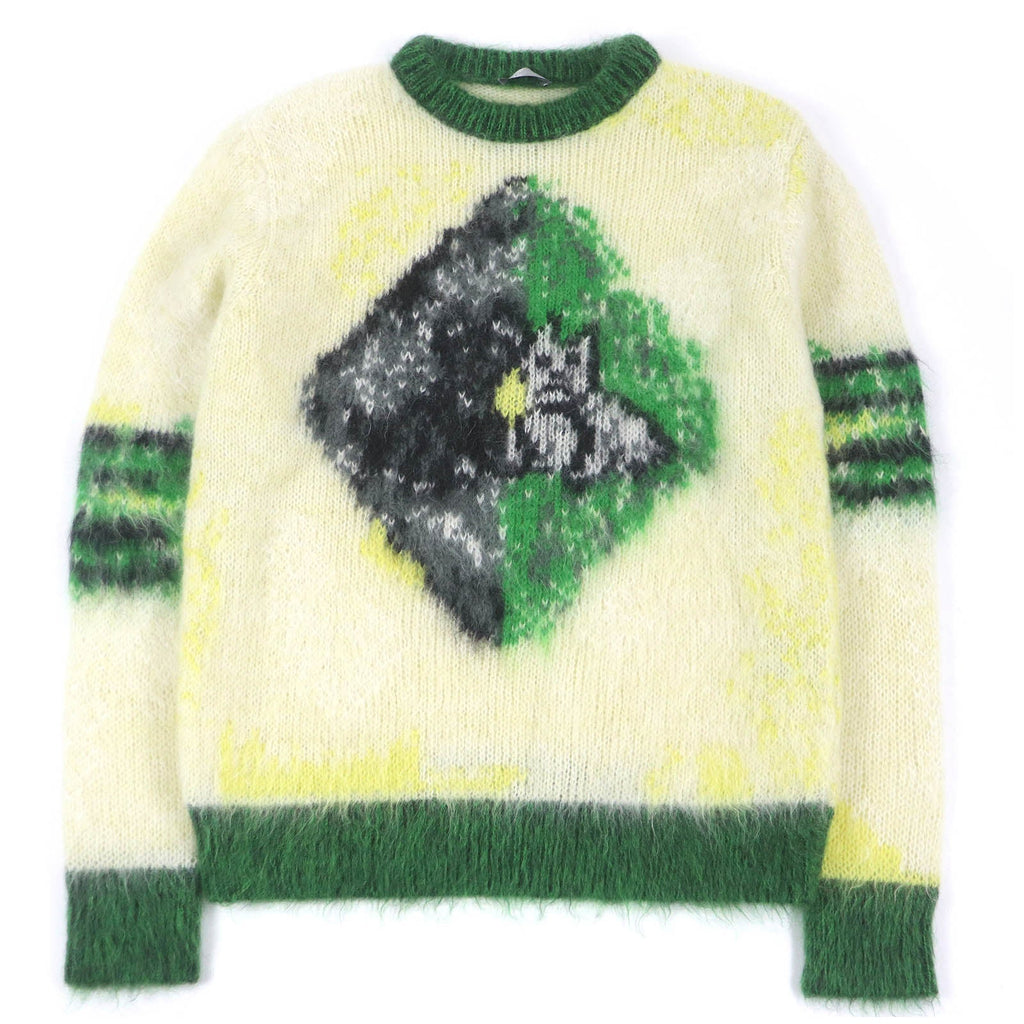 DIOR Mohair Nylon Animal Sweater S
