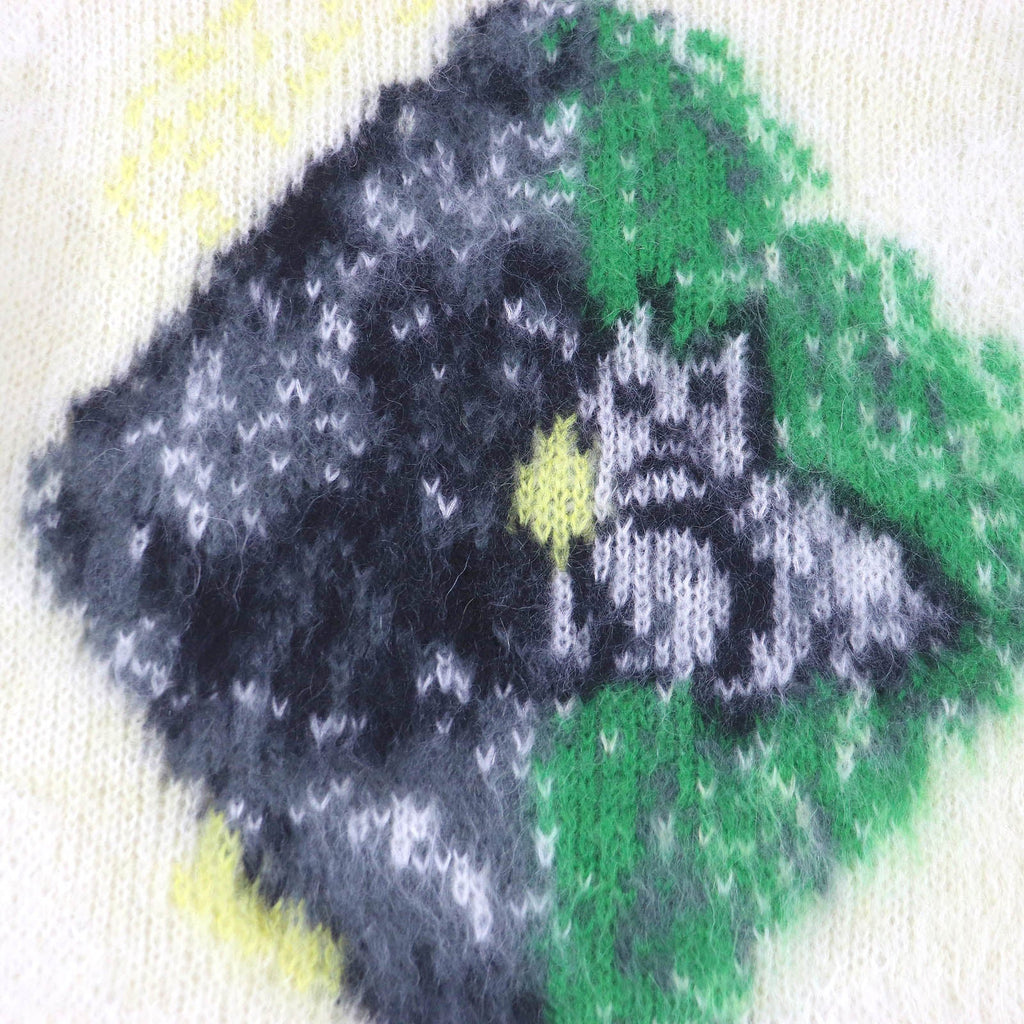 DIOR Mohair Nylon Animal Sweater S