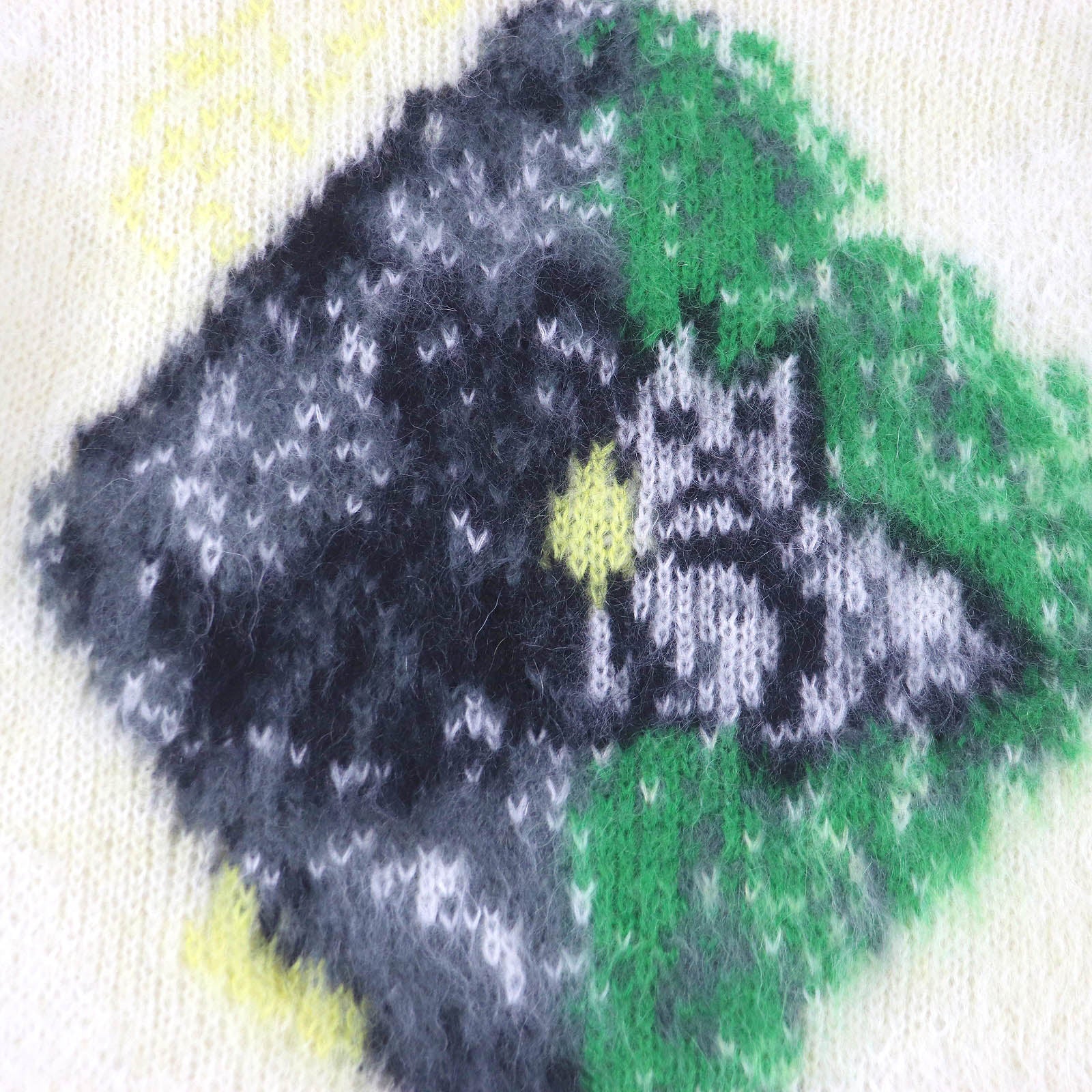 DIOR Mohair Nylon Animal Sweater S