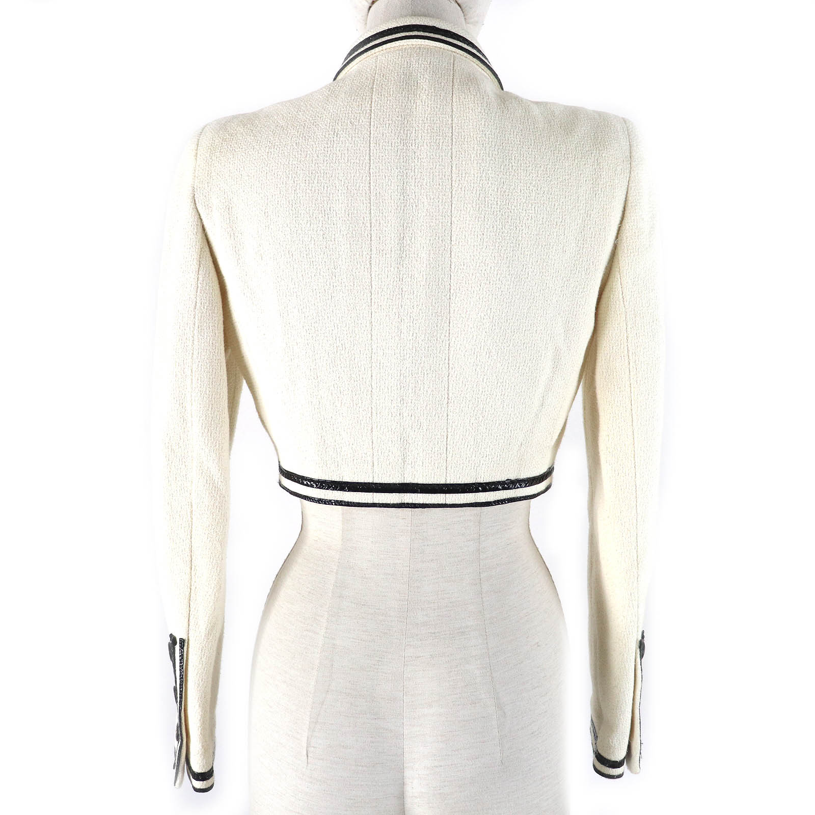 Chanel Vintage Tweed Jacket Cotton Silk 36