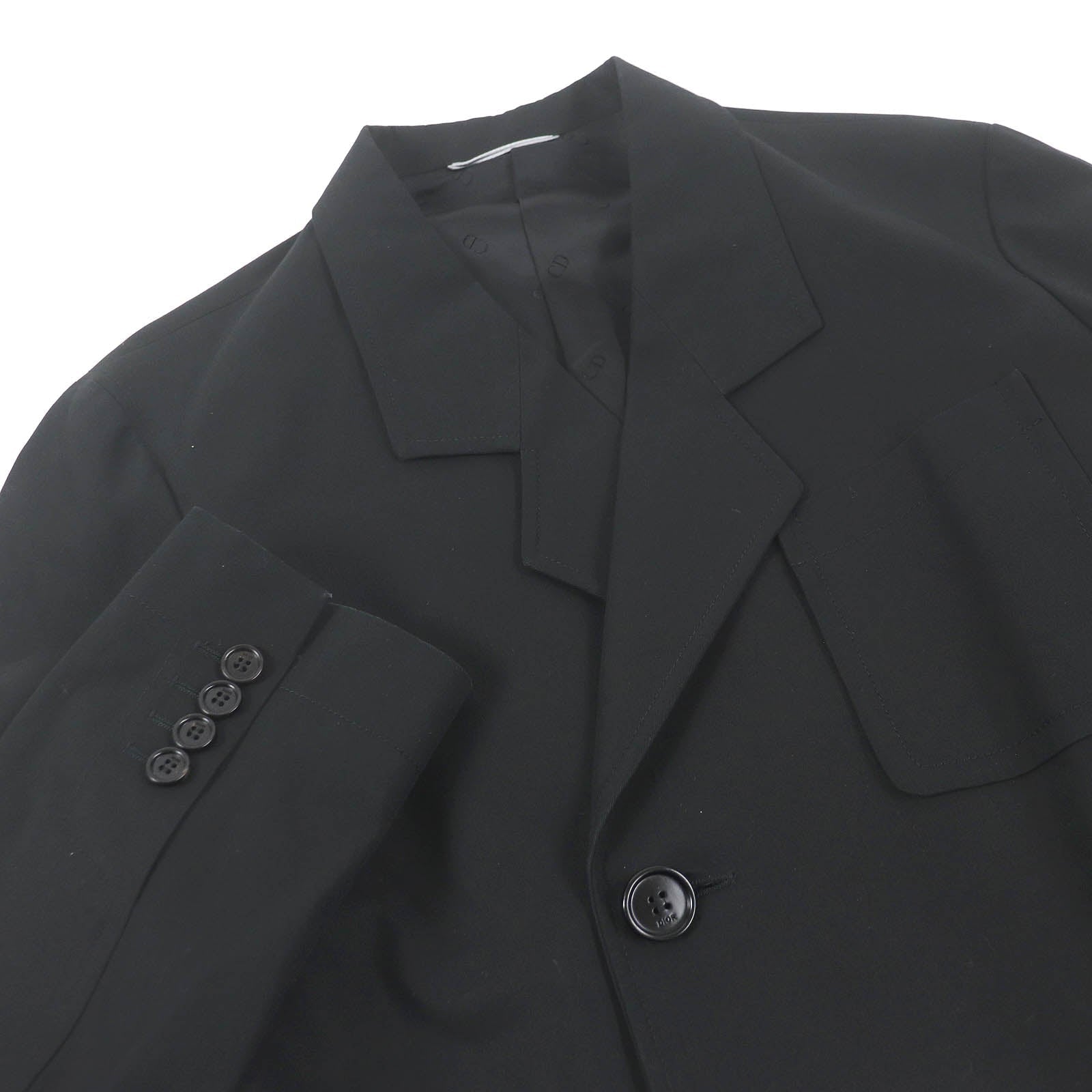 Dior Cotton Chester Coat Black 44