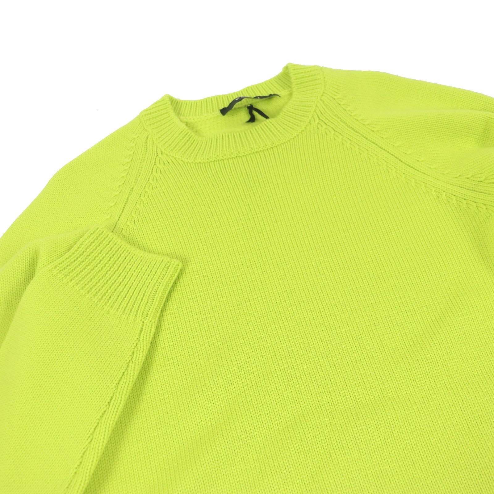 Fendi Wool Crew Neck Sweater Lime Green