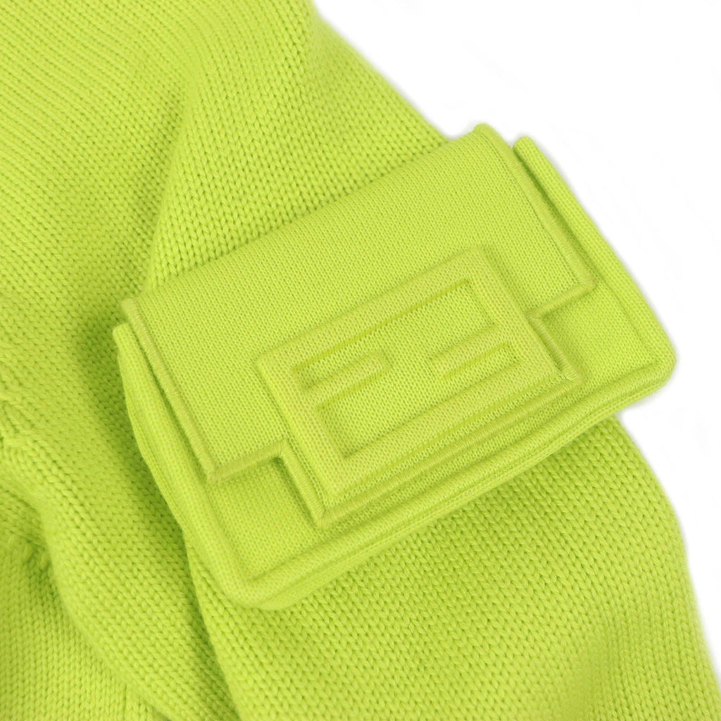 Fendi Wool Crew Neck Sweater Lime Green