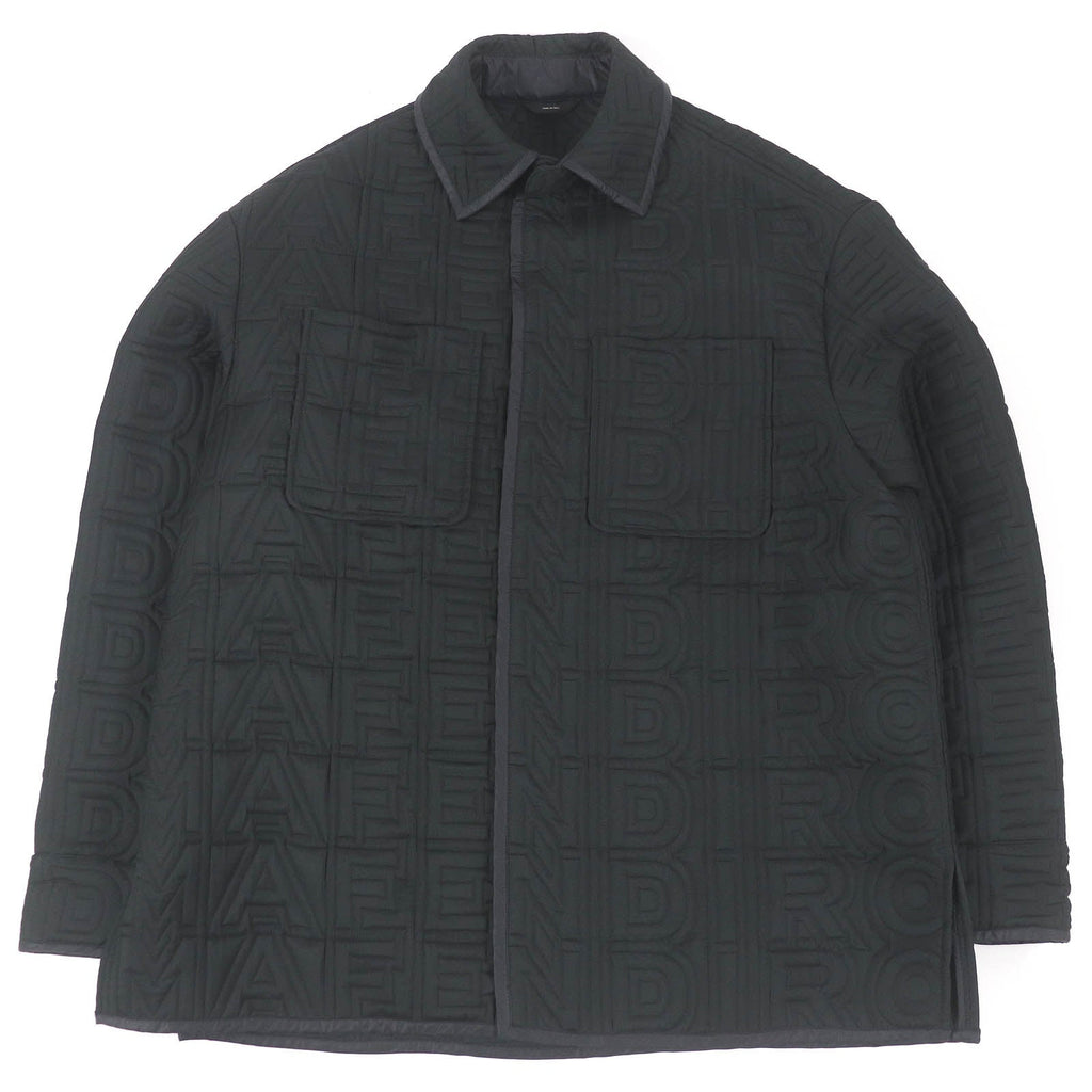 FENDI MARC JACOBS Logo Quilted Jacket Black