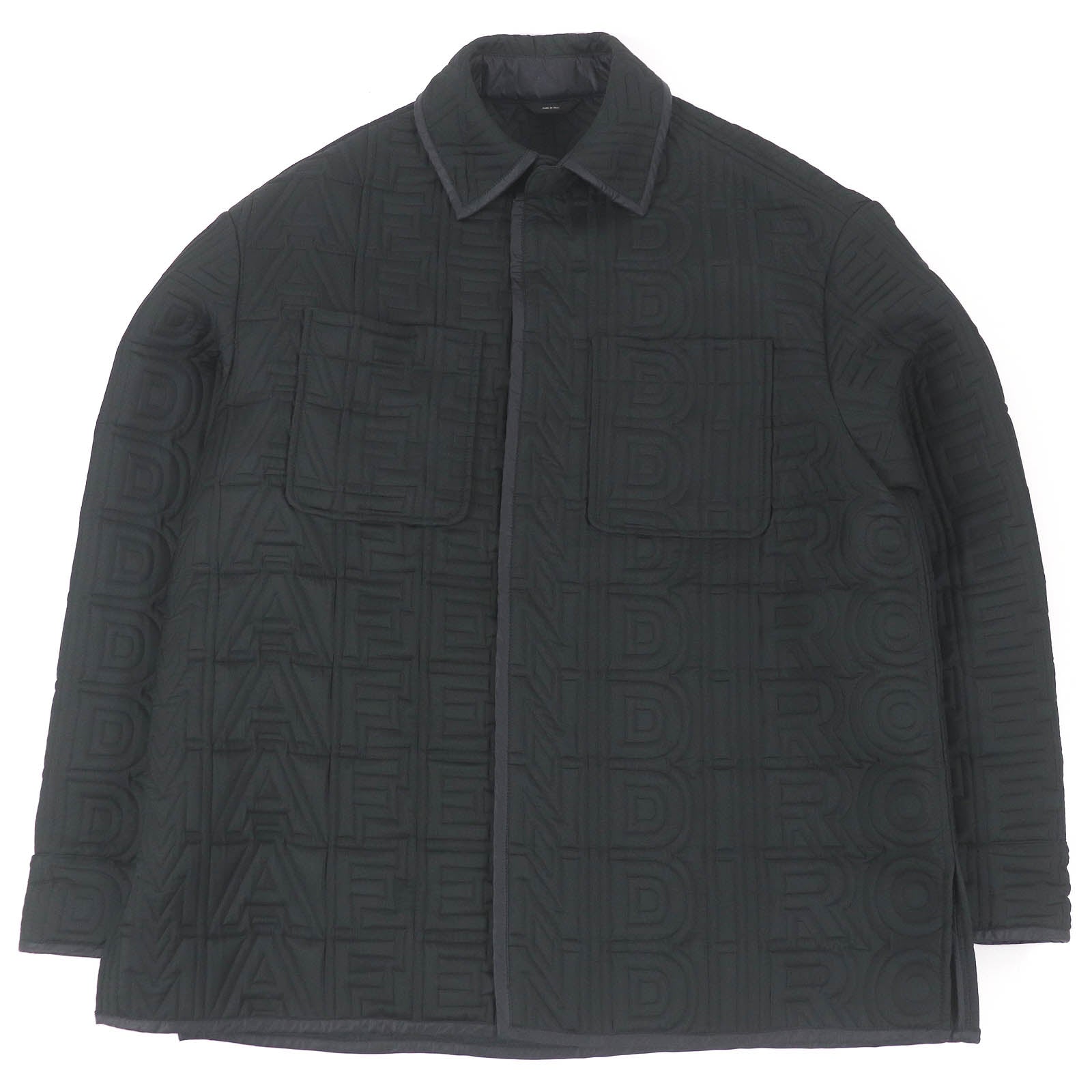 FENDI MARC JACOBS Logo Quilted Jacket Black
