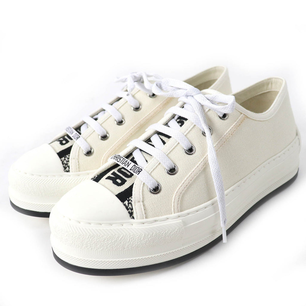 Dior Walk'n'Dior Jacquard Logo Sneakers Ivory