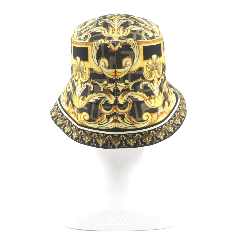 Fendi Silk Reversible FF Logo Bucket Hat
