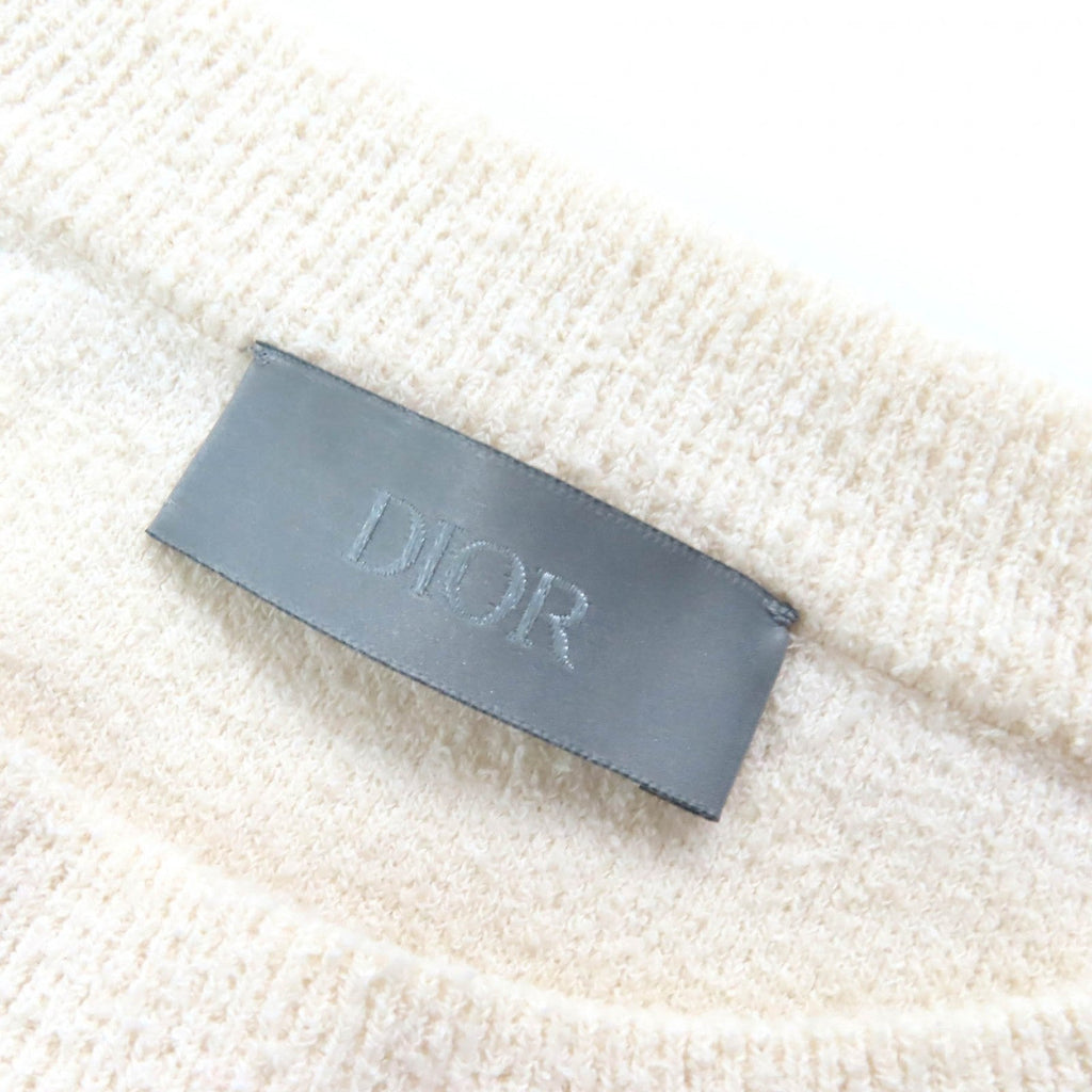 Dior Bull Embroidery Tee Ivory Navy S