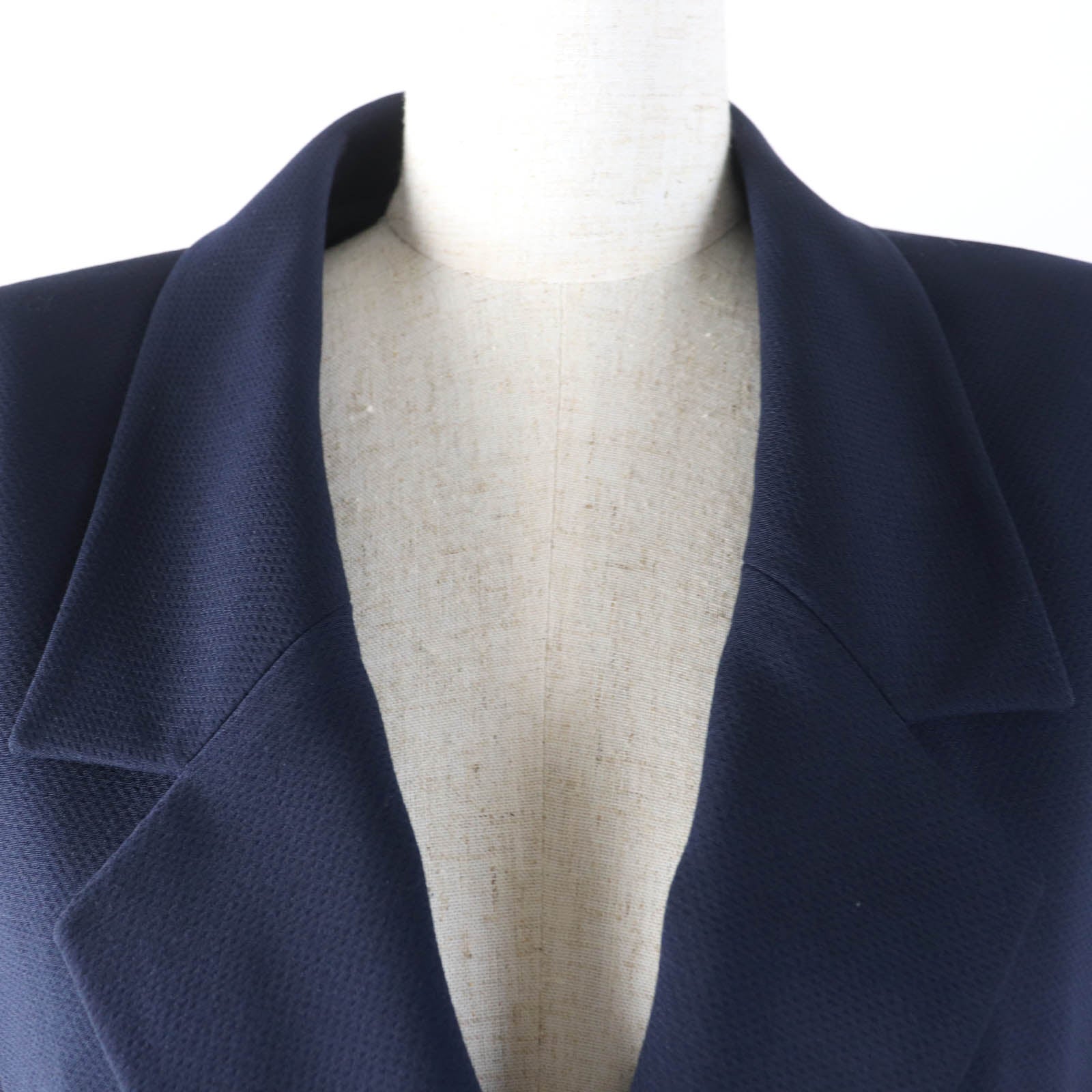 Chanel COCO Mark Button Wool 2way Jacket Skirt