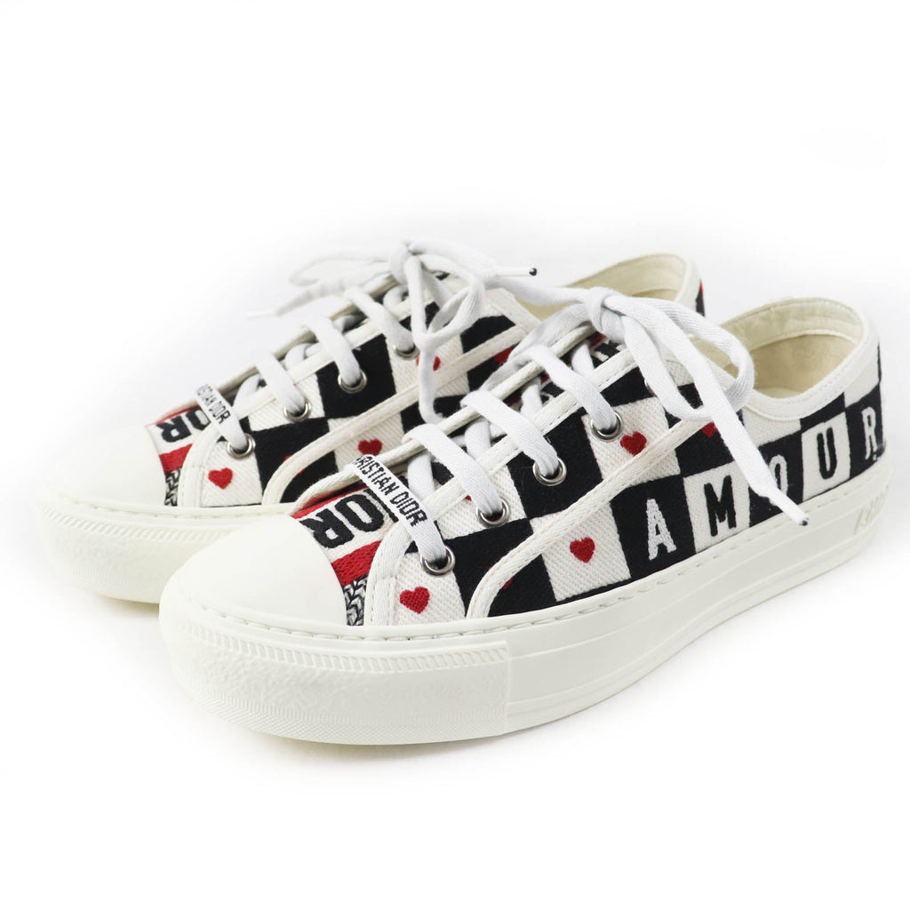 Christian Dior WALK'N'DIOR Canvas Leather Sneakers