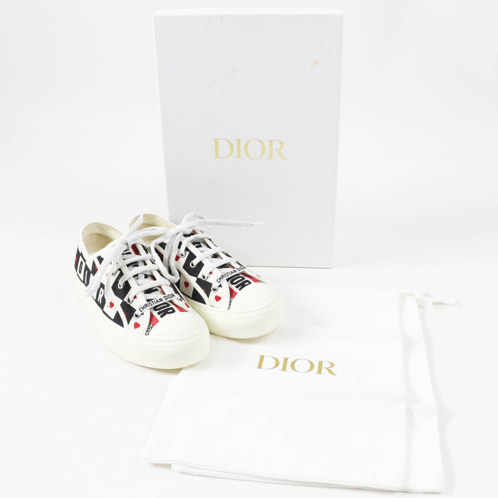 Christian Dior WALK'N'DIOR Canvas Leather Sneakers