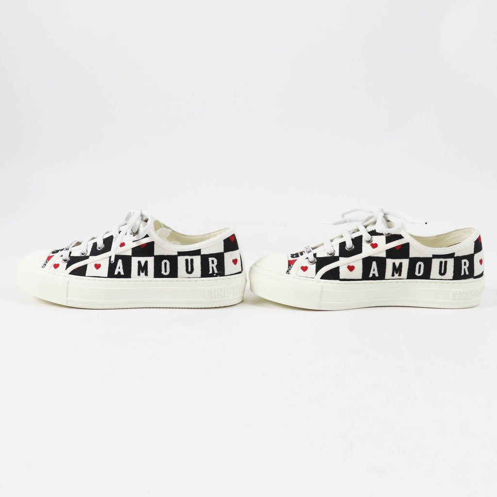 Christian Dior WALK'N'DIOR Canvas Leather Sneakers