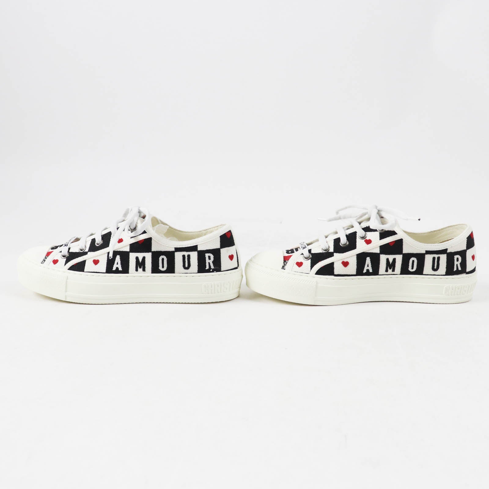 Christian Dior WALK'N'DIOR Canvas Leather Sneakers