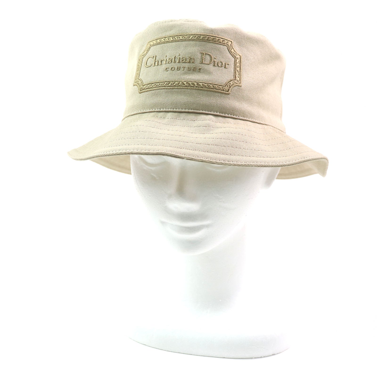 Dior Dior logo Embroidered Cotton Bucket Hat